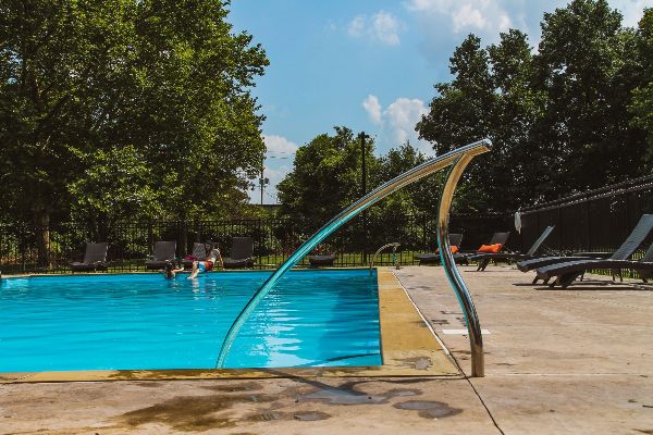 apartment complex with pool | the charles at bexley