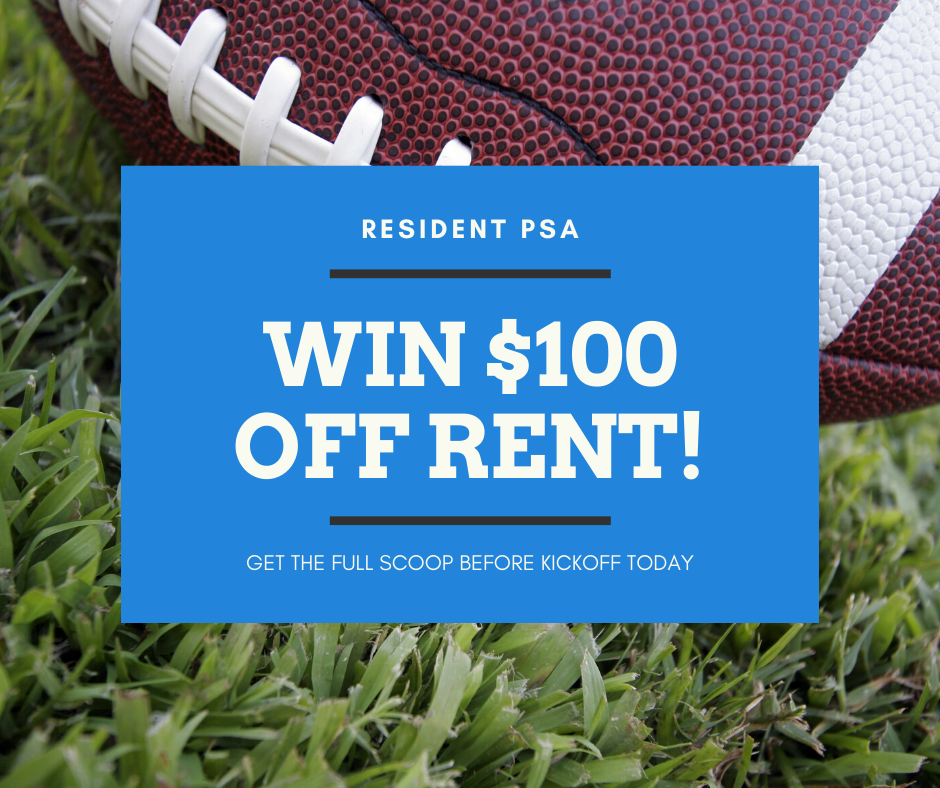 Super Bowl Pool: Win $100 Off February Rent!